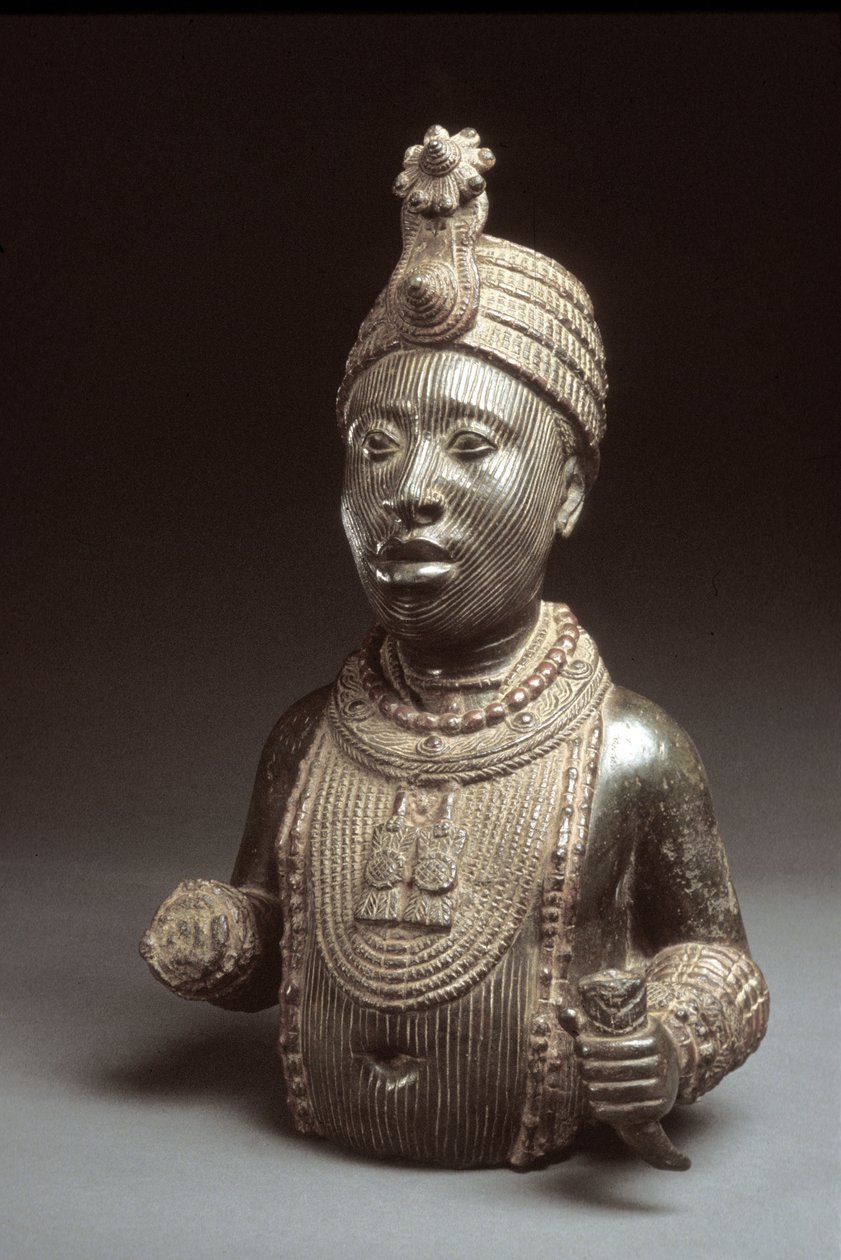 Oni, Ife-ből, 15-16. század (cink sárgaréz) alkotó: Yoruba Culture