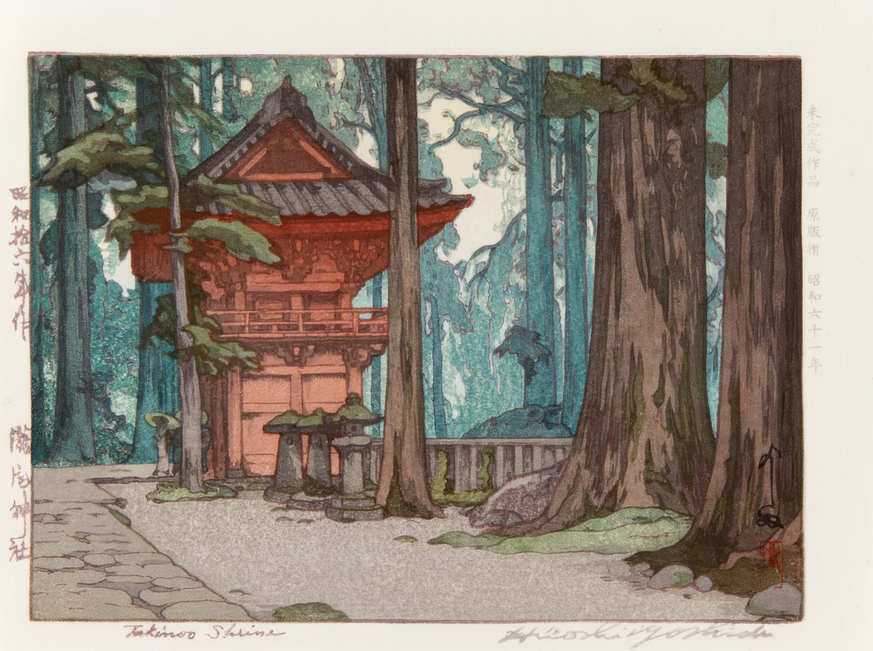 A Takinoo szentély alkotó: Yoshida Hiroshi