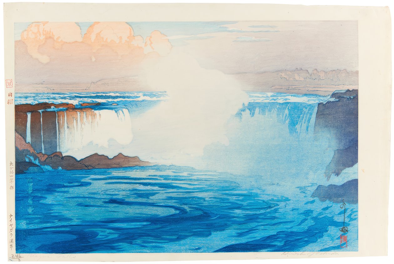 A Niagara-vízesés alkotó: Yoshida Hiroshi