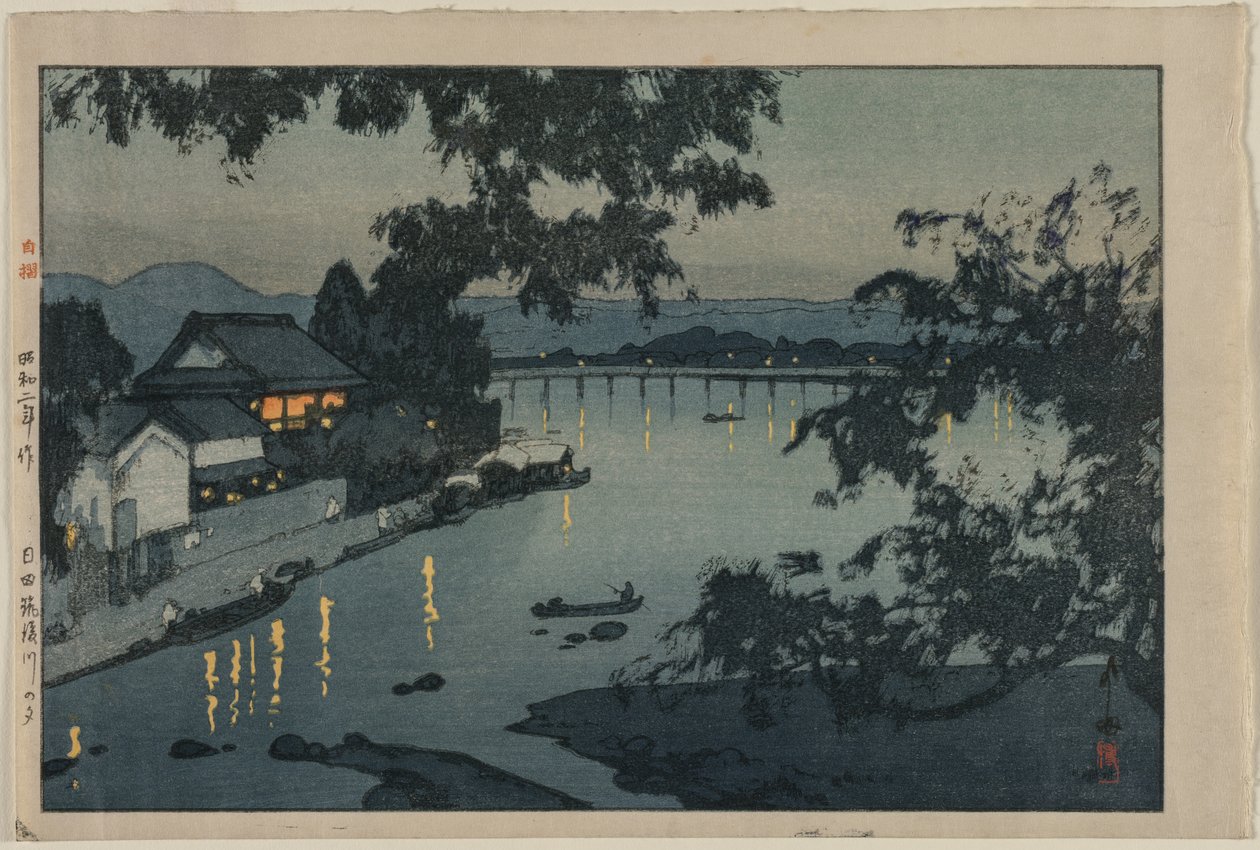 Este a Chikugo folyón alkotó: Yoshida Hiroshi