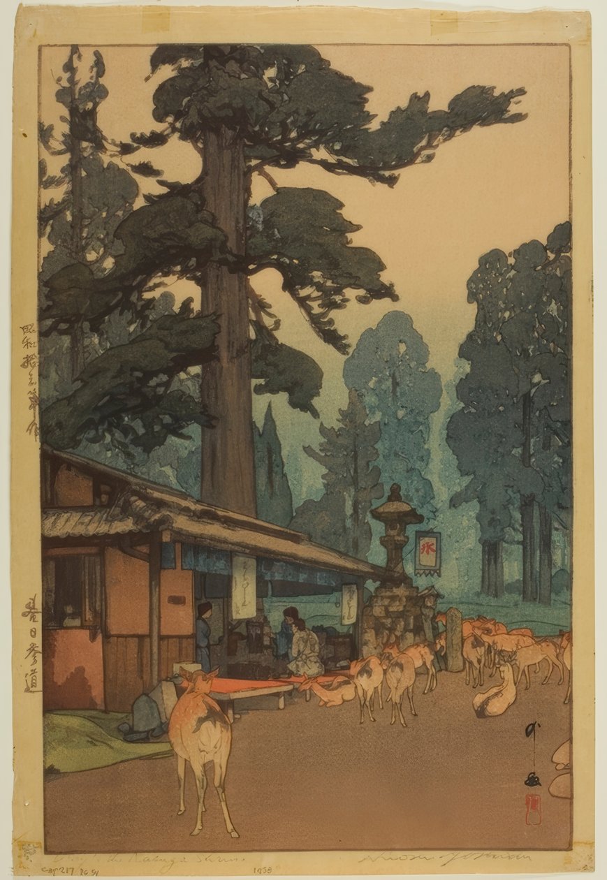 Út a Kasuga-szentélyhez alkotó: Yoshida Hiroshi