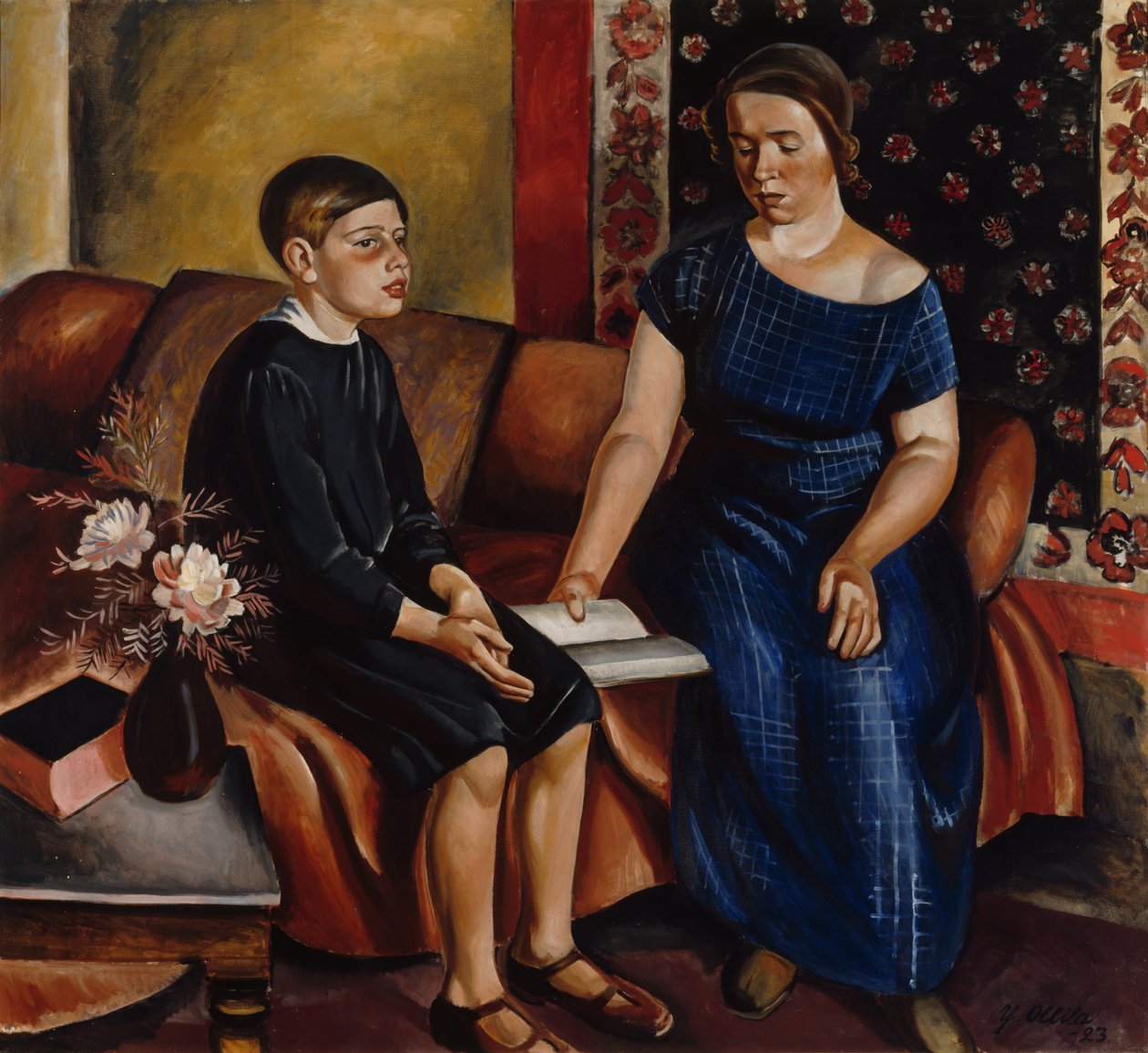 A házi feladat meghallgatása, 1923. alkotó: Yrjö Ollila