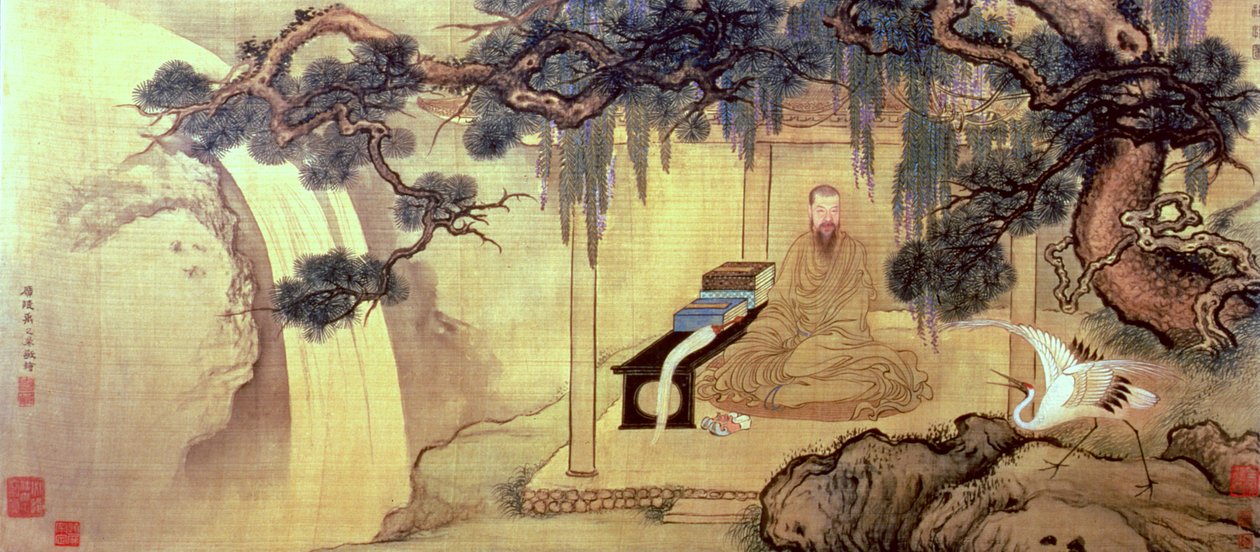 Wang Yuyang költő ábrázolása alkotó: Yu Zhiding
