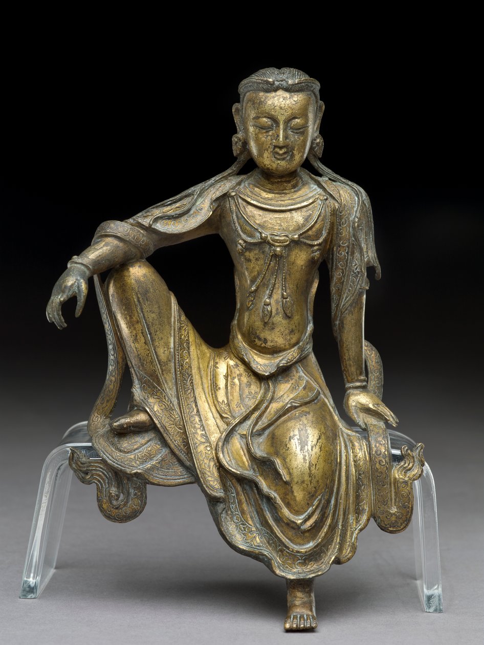 Bodhiszattva Avalokitesvara, Yuan-dinasztia (aranyozott bronz) (lásd még: 119004) alkotó: Yuan Dynasty Chinese School