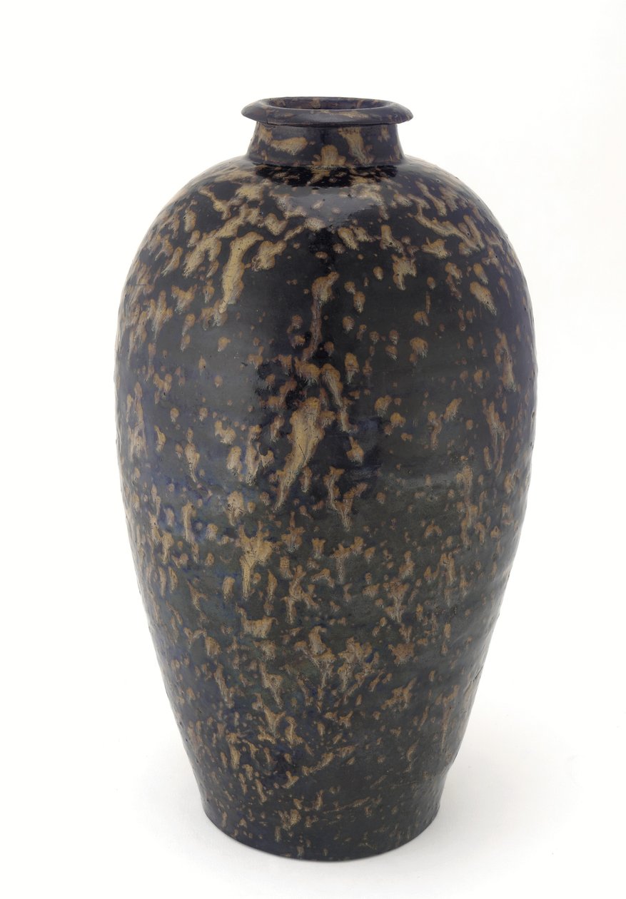 Palack teknőshéj-mázzal, Jiangxi tartomány, 13-14. század (kerámia) alkotó: Yuan Dynasty Chinese School