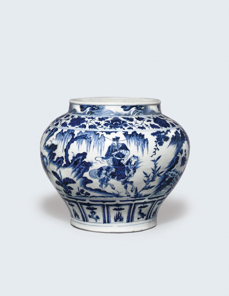 Fehér és kék guan, 14. század közepe (kerámia) alkotó: Yuan Dynasty Chinese School