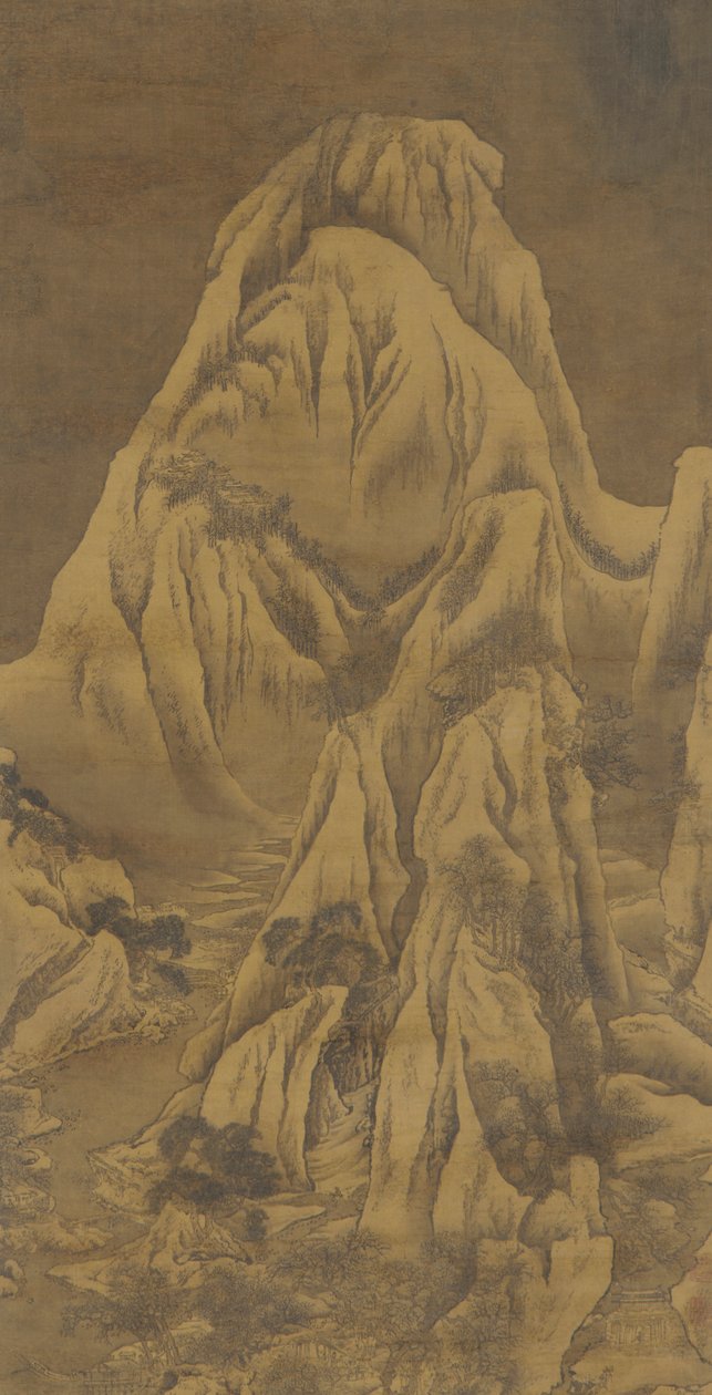 Téli táj, Qing-dinasztia, 18. század. alkotó: Yuan Jiang