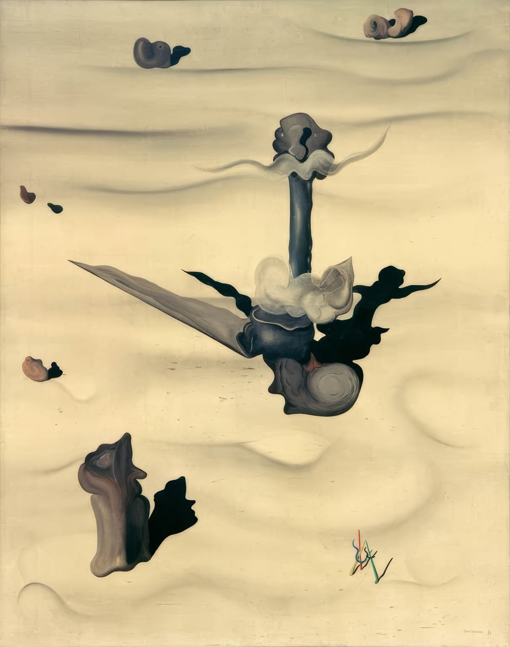 Földdarab (az ember) alkotó: Yves Tanguy
