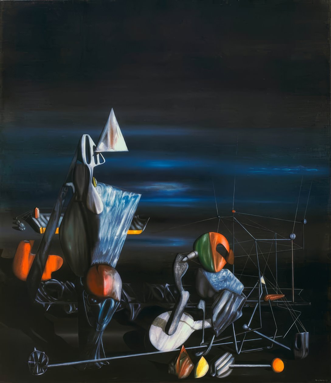 Lassan észak felé alkotó: Yves Tanguy