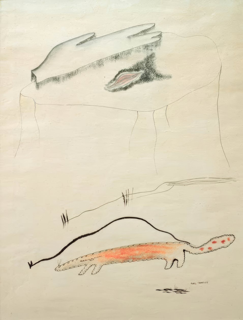 kompozíció alkotó: Yves Tanguy