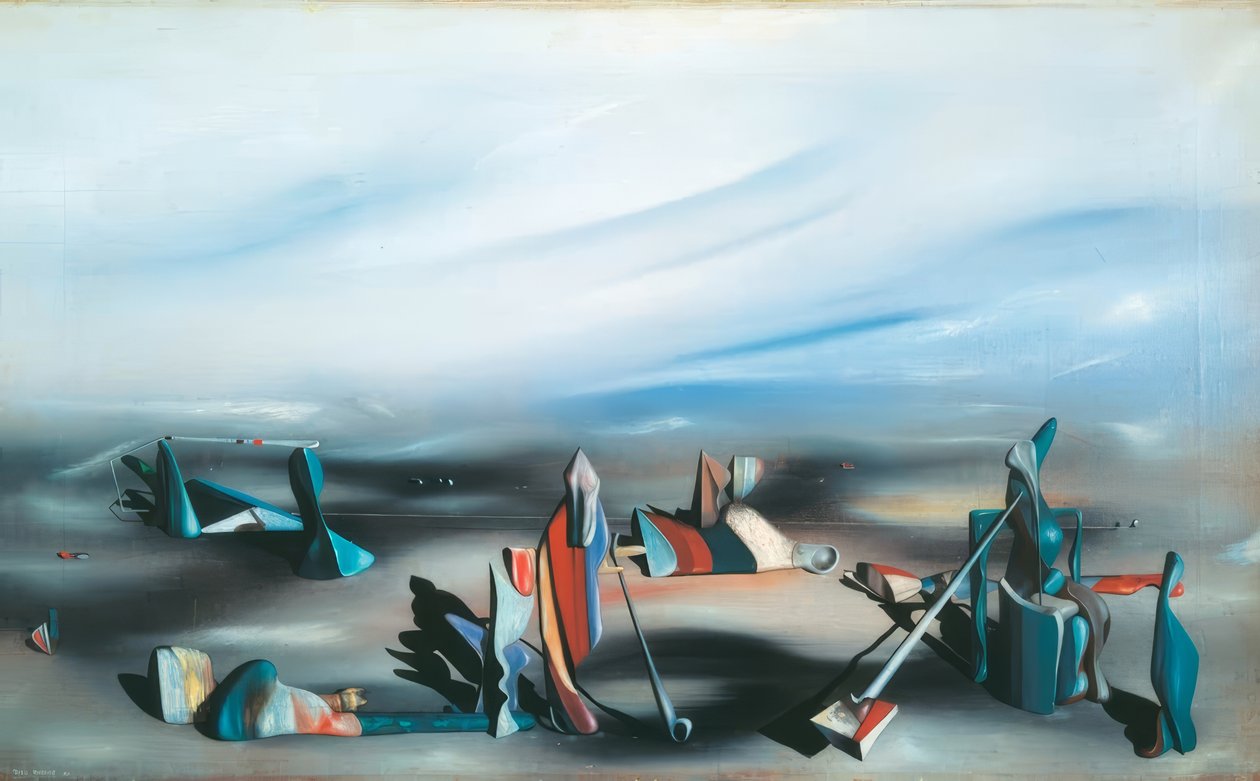 A sziklás palota ablakai alkotó: Yves Tanguy