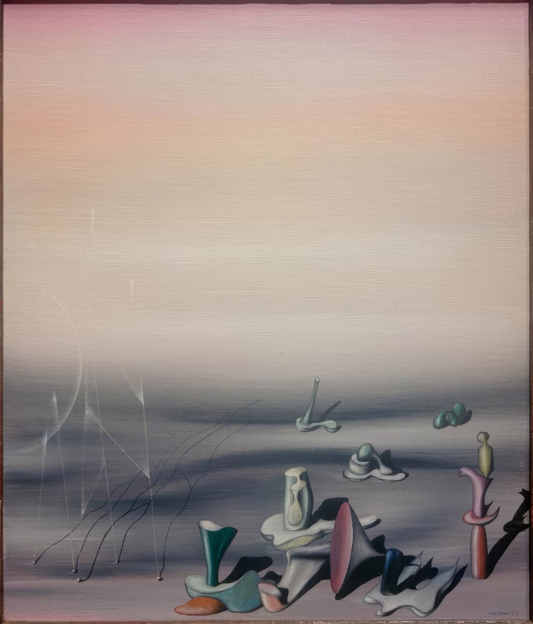 Cím nélkül (Néhány úr) alkotó: Yves Tanguy