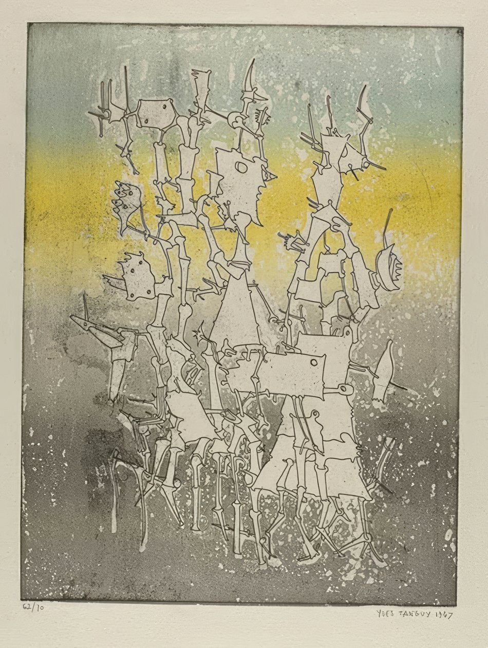 Rhabdomancie alkotó: Yves Tanguy