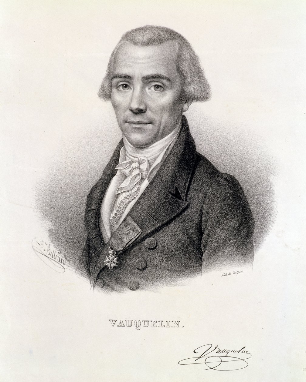Louis Nicolas Vauquelin (1763-1829), Delpech metszete. alkotó: Z. Belliari