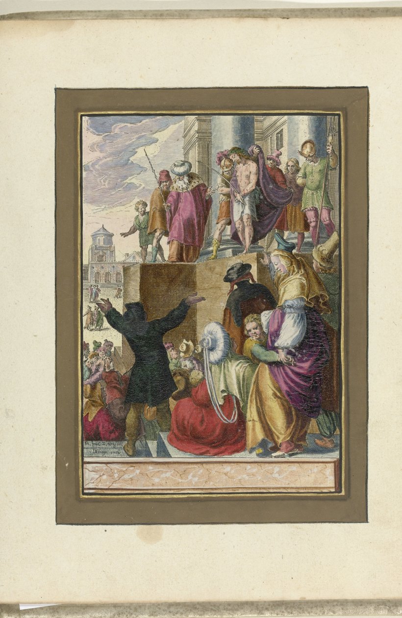 Krisztus megmutatta az embereknek (Ecce homo) Krisztus szenvedése (sorozat címe) alkotó: Zacharias Dolendo