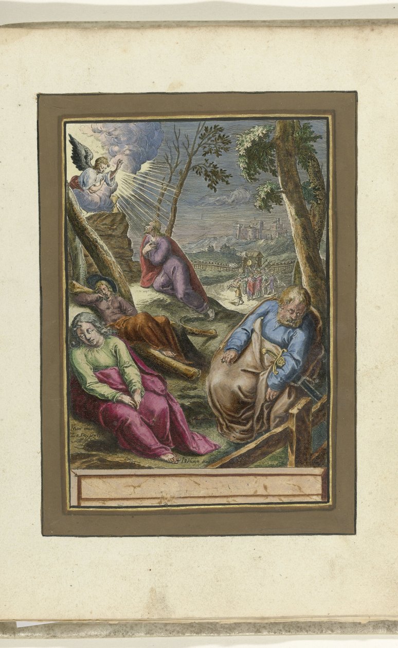 Krisztus a Gecsemáné udvarában Krisztus szenvedése (sorozat címe) alkotó: Zacharias Dolendo