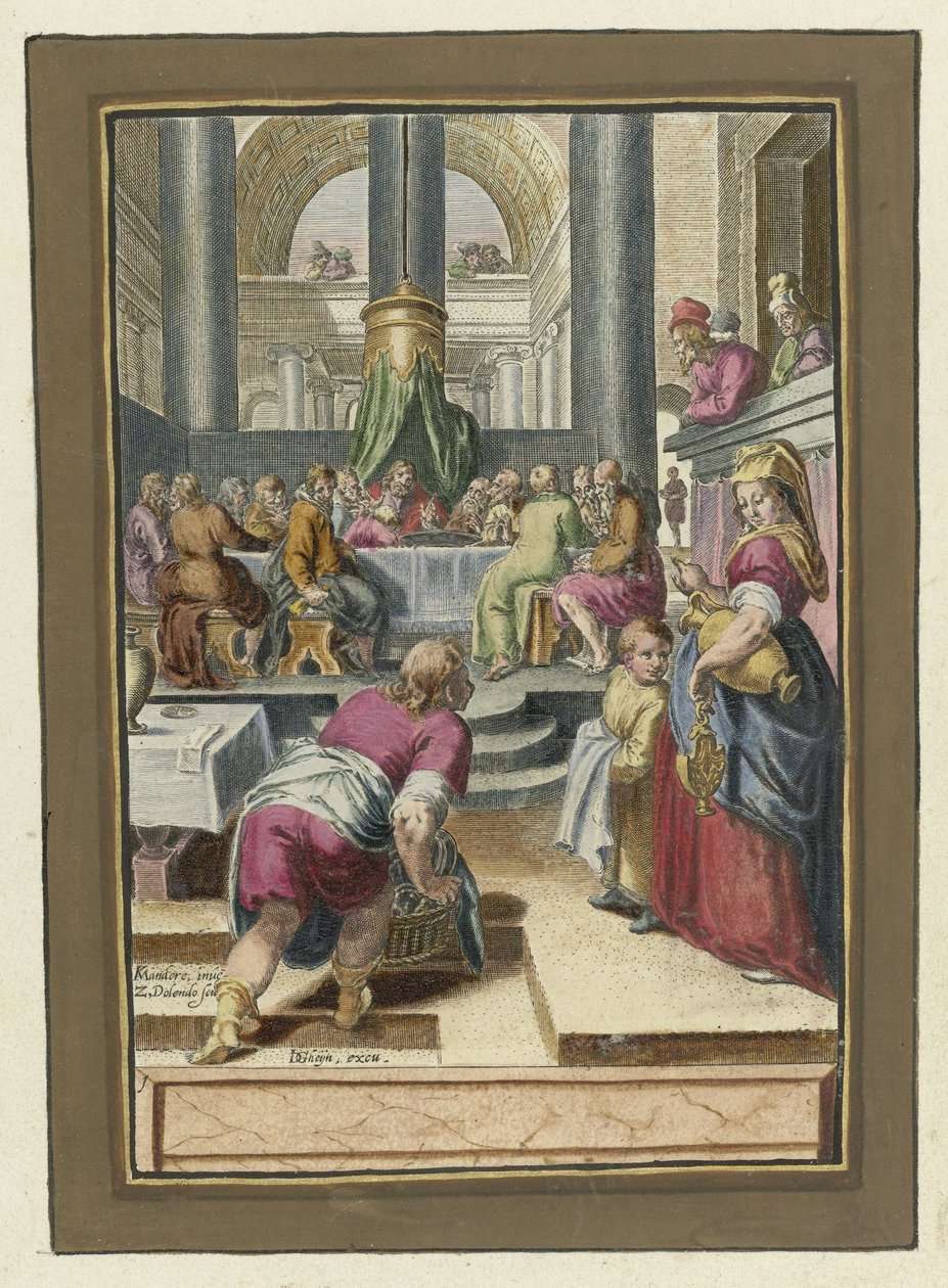 Utolsó vacsora Krisztus szenvedése (sorozat címe) alkotó: Zacharias Dolendo
