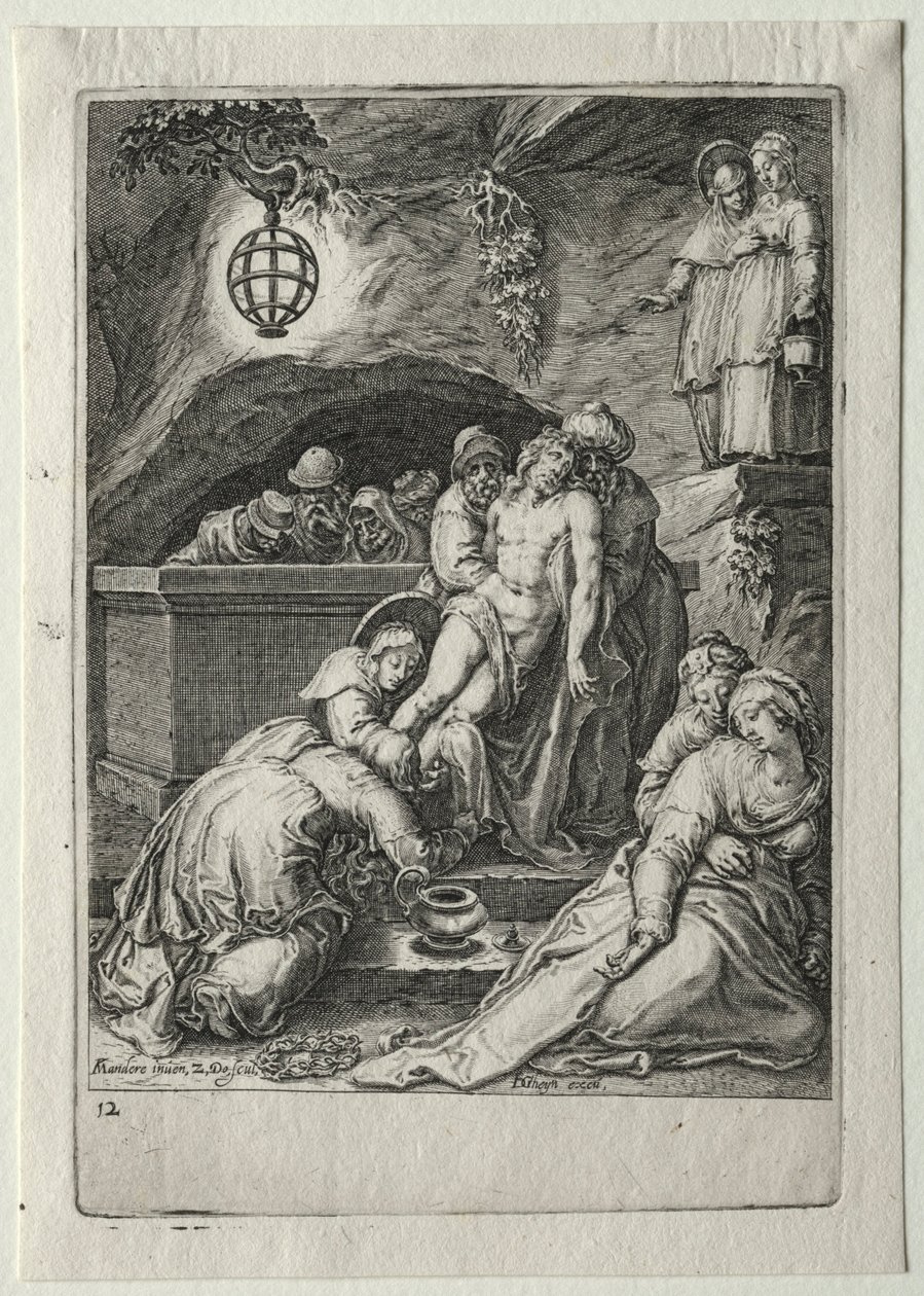 Passion Set:  Krisztus temetése alkotó: Zacharias Dolendo
