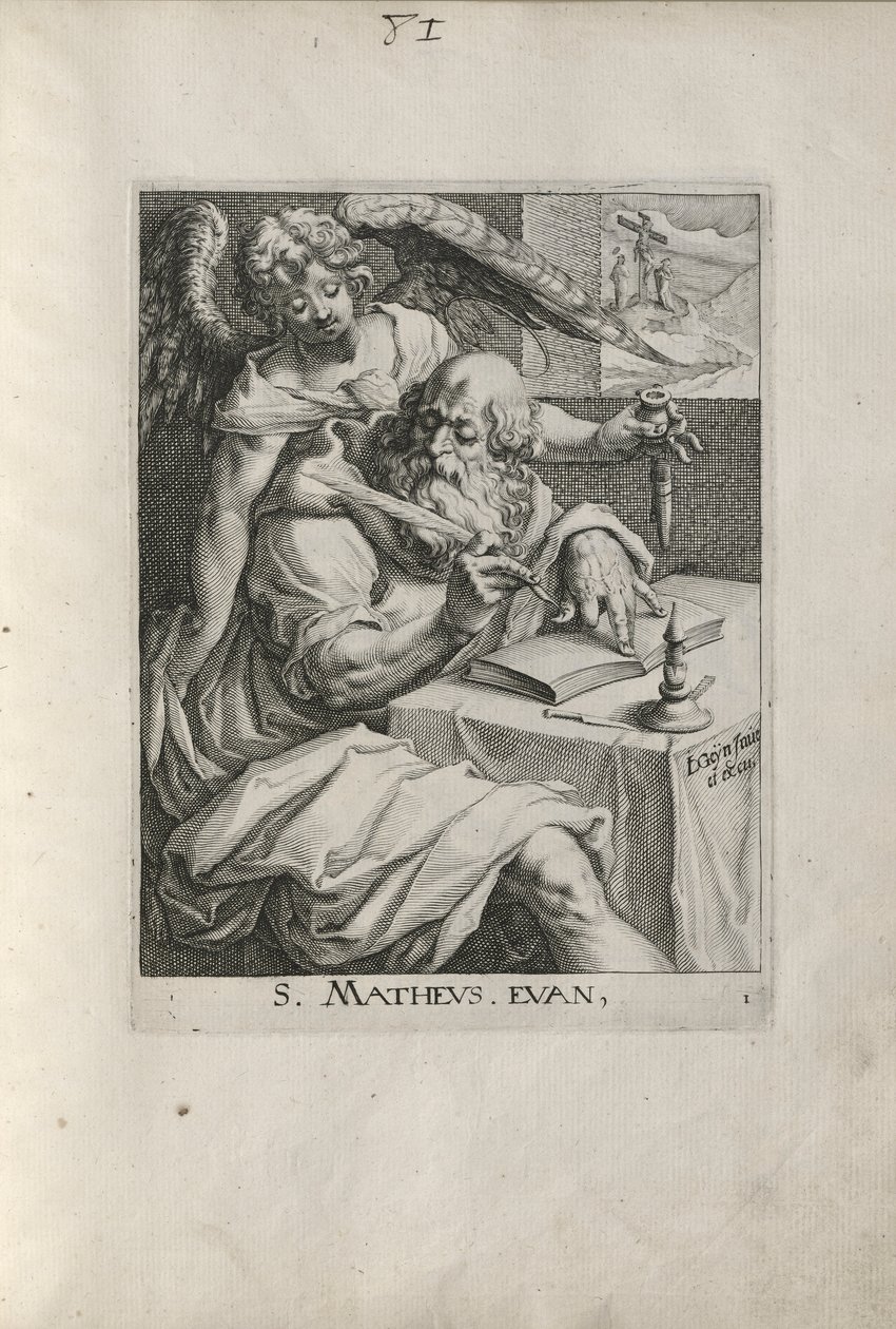 Szent Máté, A négy evangélista 1. táblája alkotó: Zacharias Dolendo