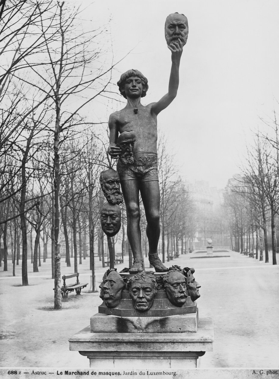 A maszkárus, 1883 (bronz) alkotó: Zacharie Astruc