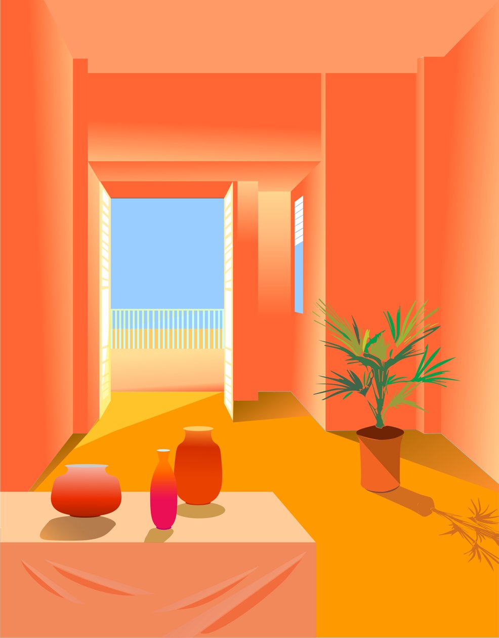 Interiors 1, 2020 (digitális) alkotó: Sabina Nedelcheva Williams