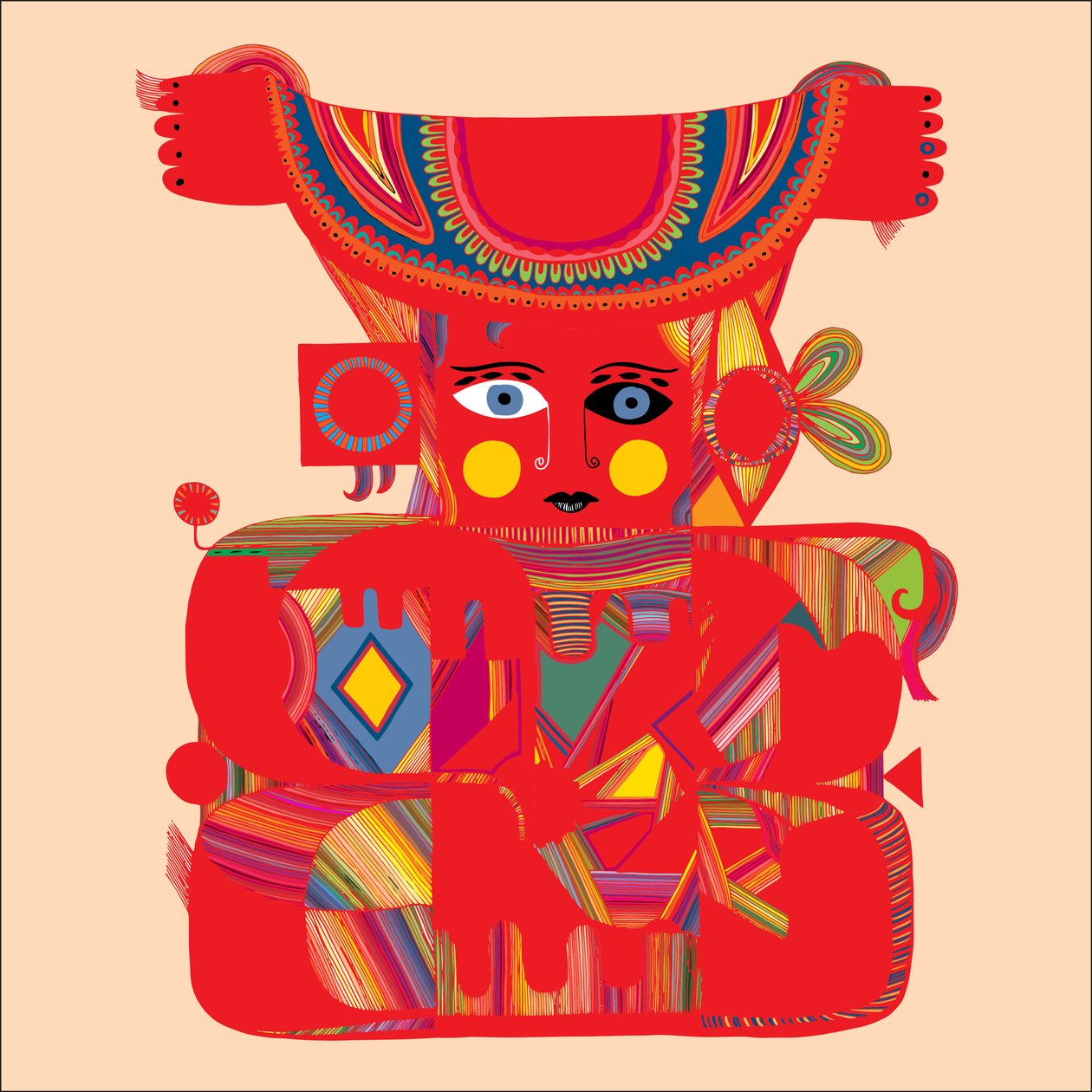 Orosz baba, 2019 (digitális) alkotó: Sabina Nedelcheva Williams