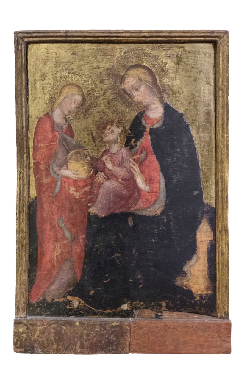 Madonna és gyermeke Szent Rózsával, 1410-20 körül (tábla) alkotó: Zanino di Pietro