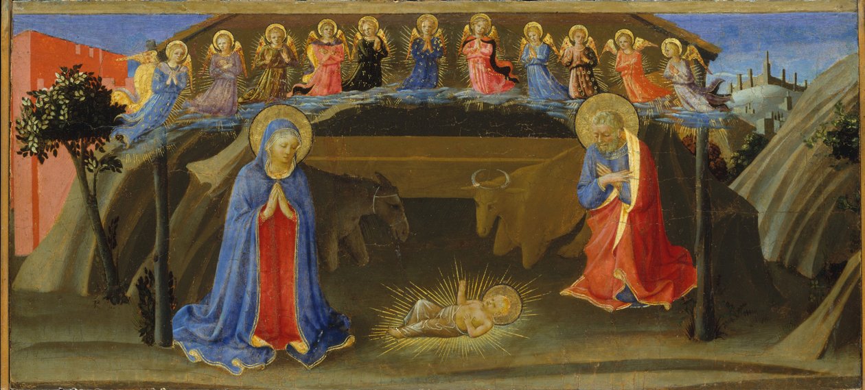 Születés, 1433-34 körül alkotó: Zanobi di Benedetto Strozzi