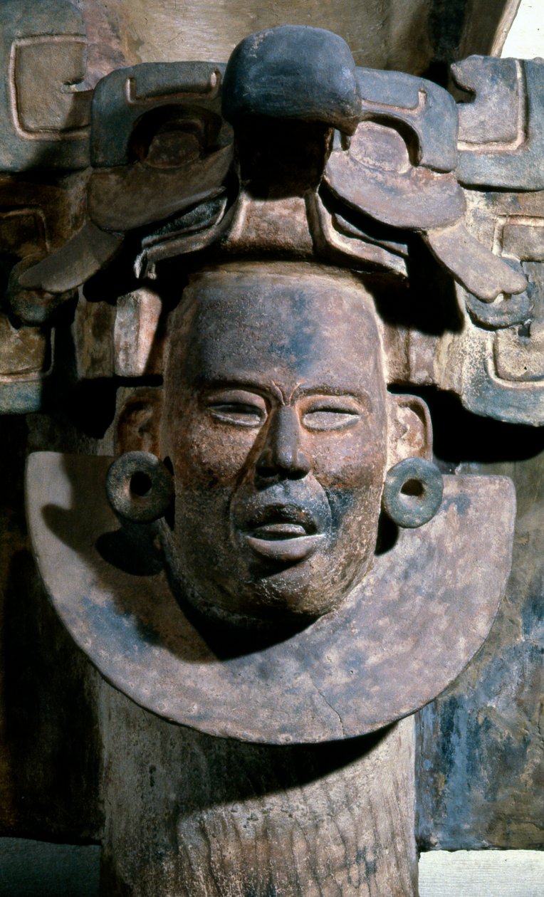 Temetési urna a 77. sírból, Monte Alban, Kr.u. 100-200 (kerámia) alkotó: Zapotec