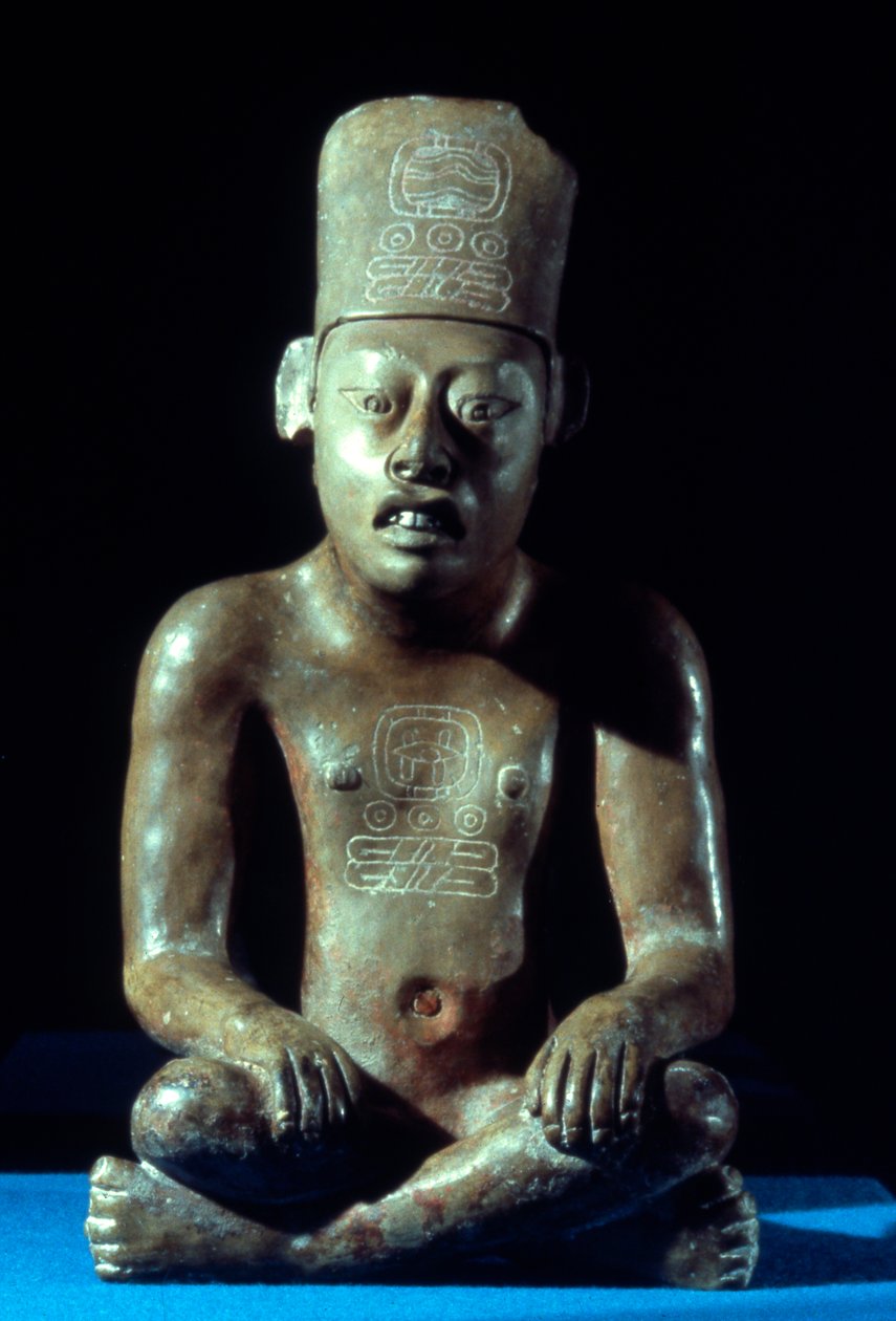 Írnok szobra, késő klasszikus korszak (i.sz. 700-1000) (kerámia) alkotó: Zapotec