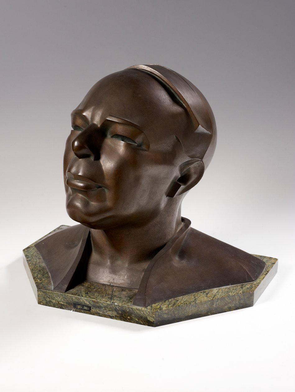 The Rt Hon Hon. Leslie Hore-Belisha, 1937-39 körül (bronz, márvány alapon) alkotó: Zeev Ben Zvi