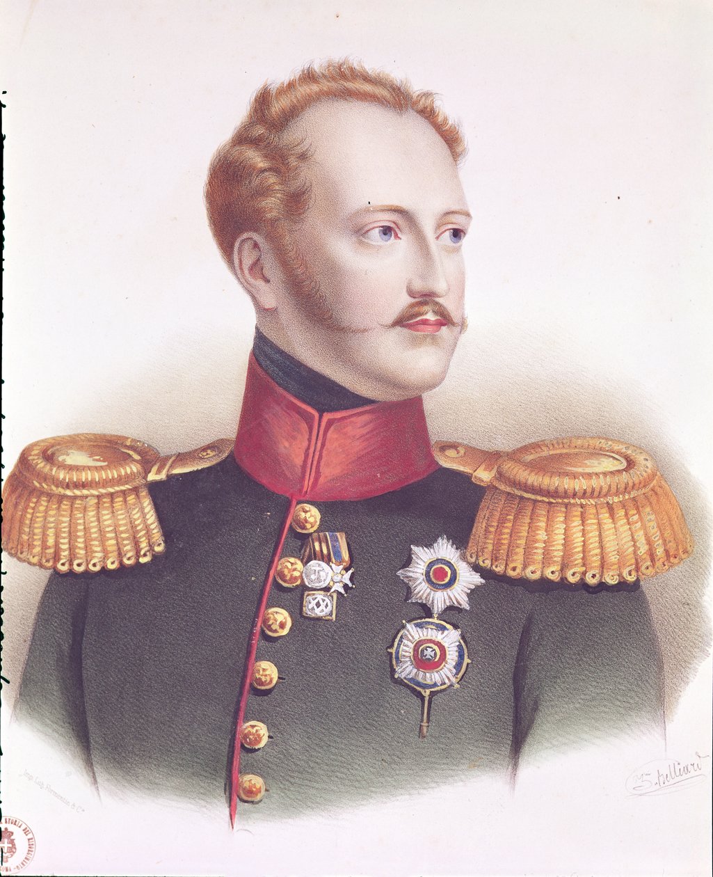 I. Sándor portréja (1777-1825) alkotó: Zephirin Felix Jean Marius Belliard