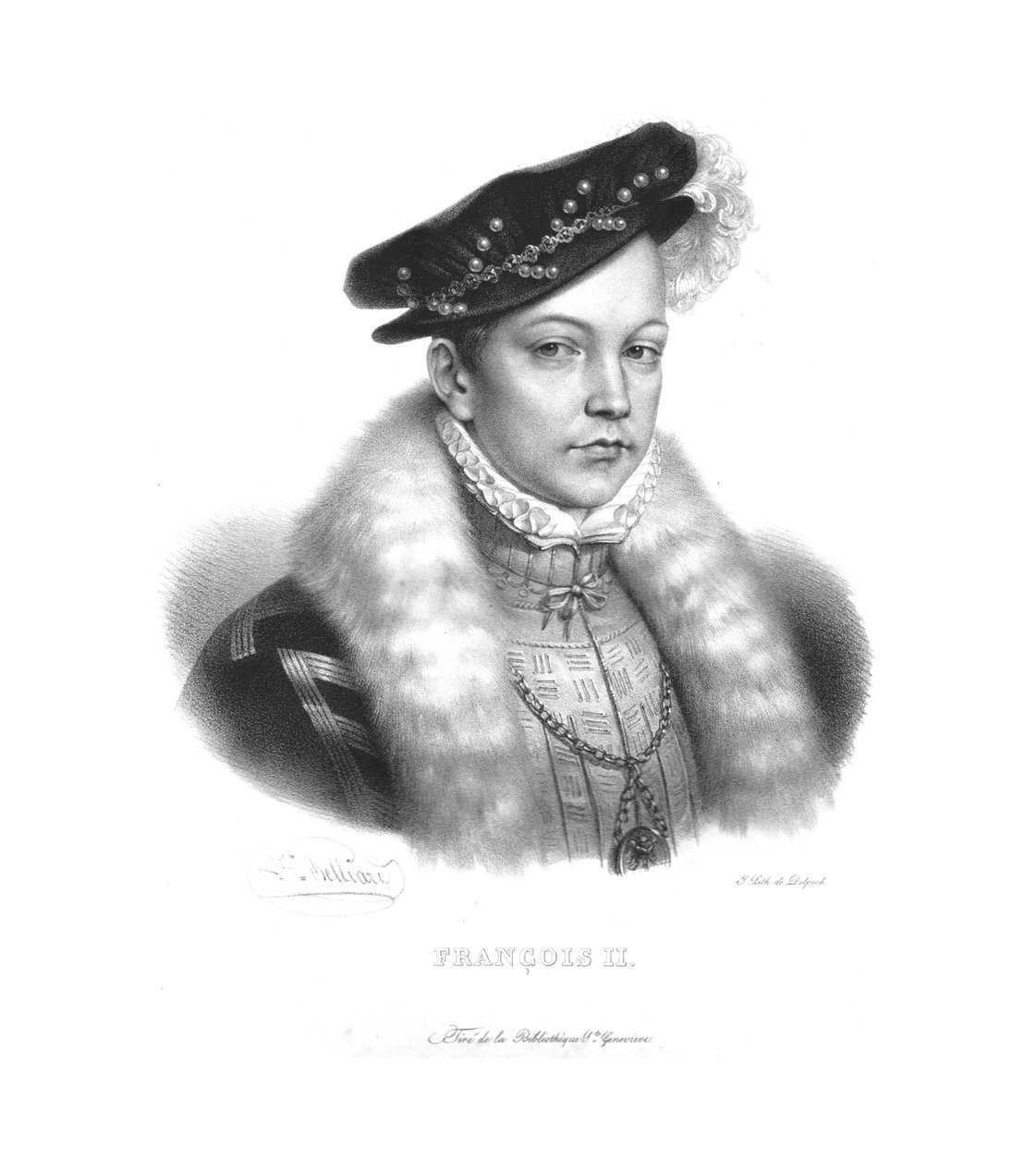 II. Ferenc, Franciaország királya, 1820-as évek. alkotó: Zephirin Felix Jean Marius Belliard