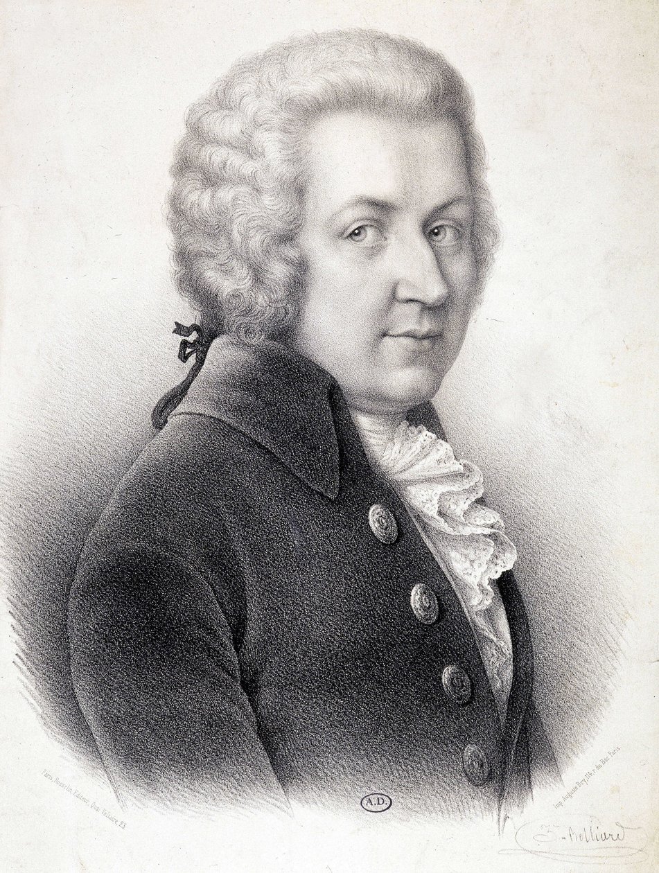Portré Wolfgang Amadeus Mozart (1756-1791) mellszobrán - Belliard, metszet alkotó: Zephirin Felix Jean Marius Belliard