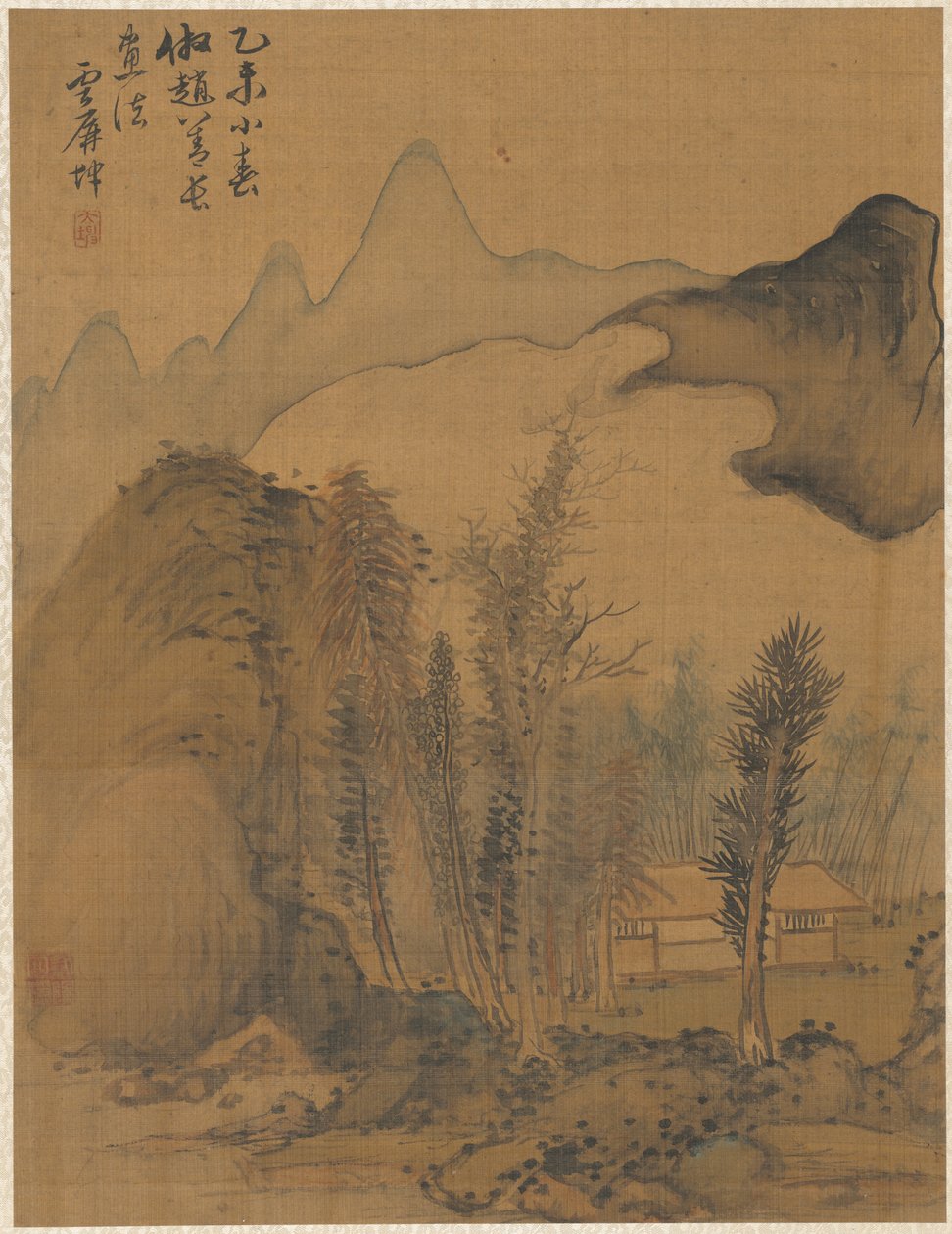 Táj Chao Yuan stílusában, 1775. alkotó: Zhai Dakun