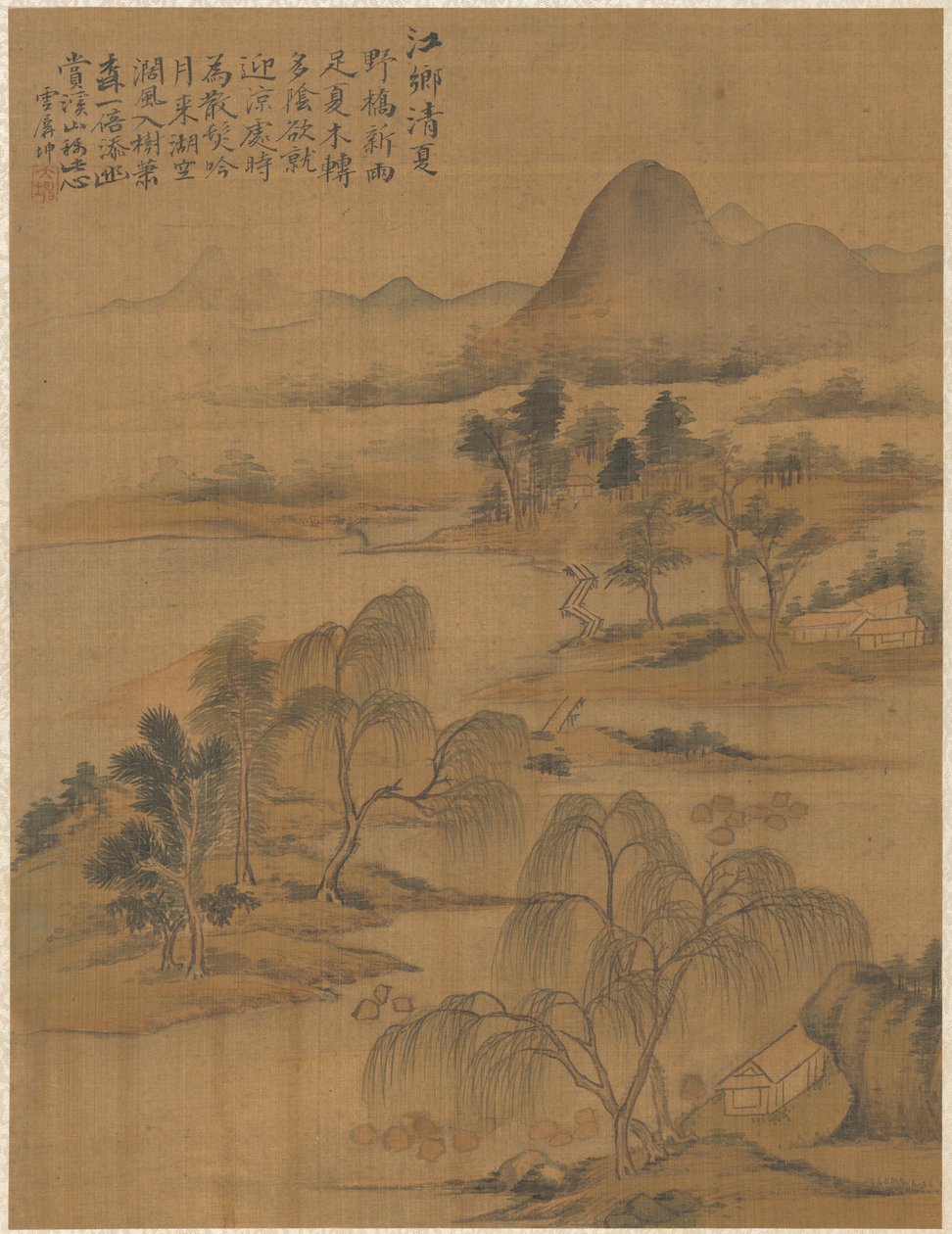 River Village High Summer-ben, 1775. alkotó: Zhai Dakun