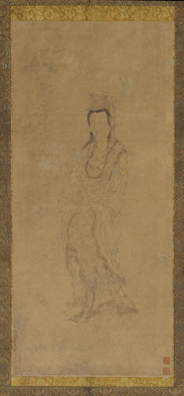 Álló Guanyin, 17. század. alkotó: Zhang Hong