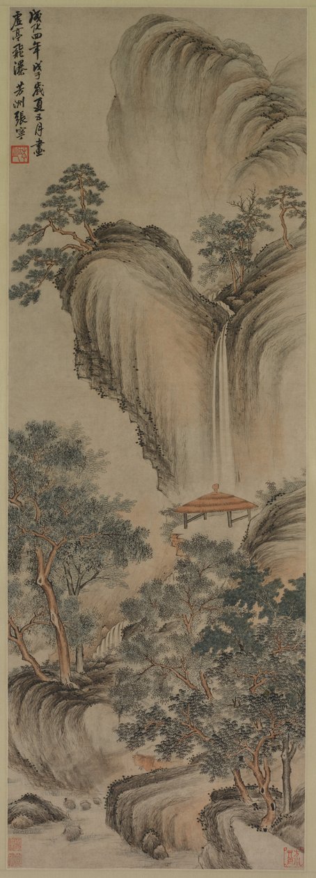 Üres lugas és Rapid Waterfall, 1468. alkotó: Zhang Ning