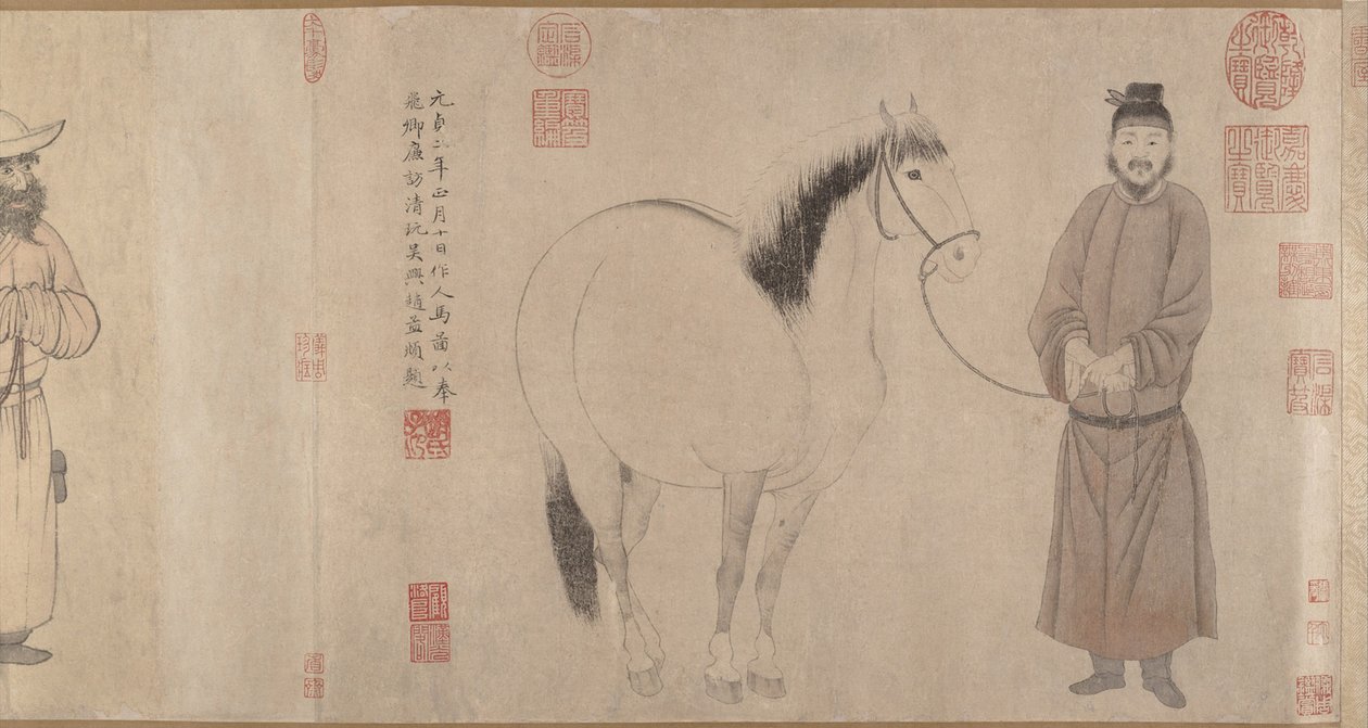 Vőlegények és lovak alkotó: Zhao Mengfu Chao Meng Fu or