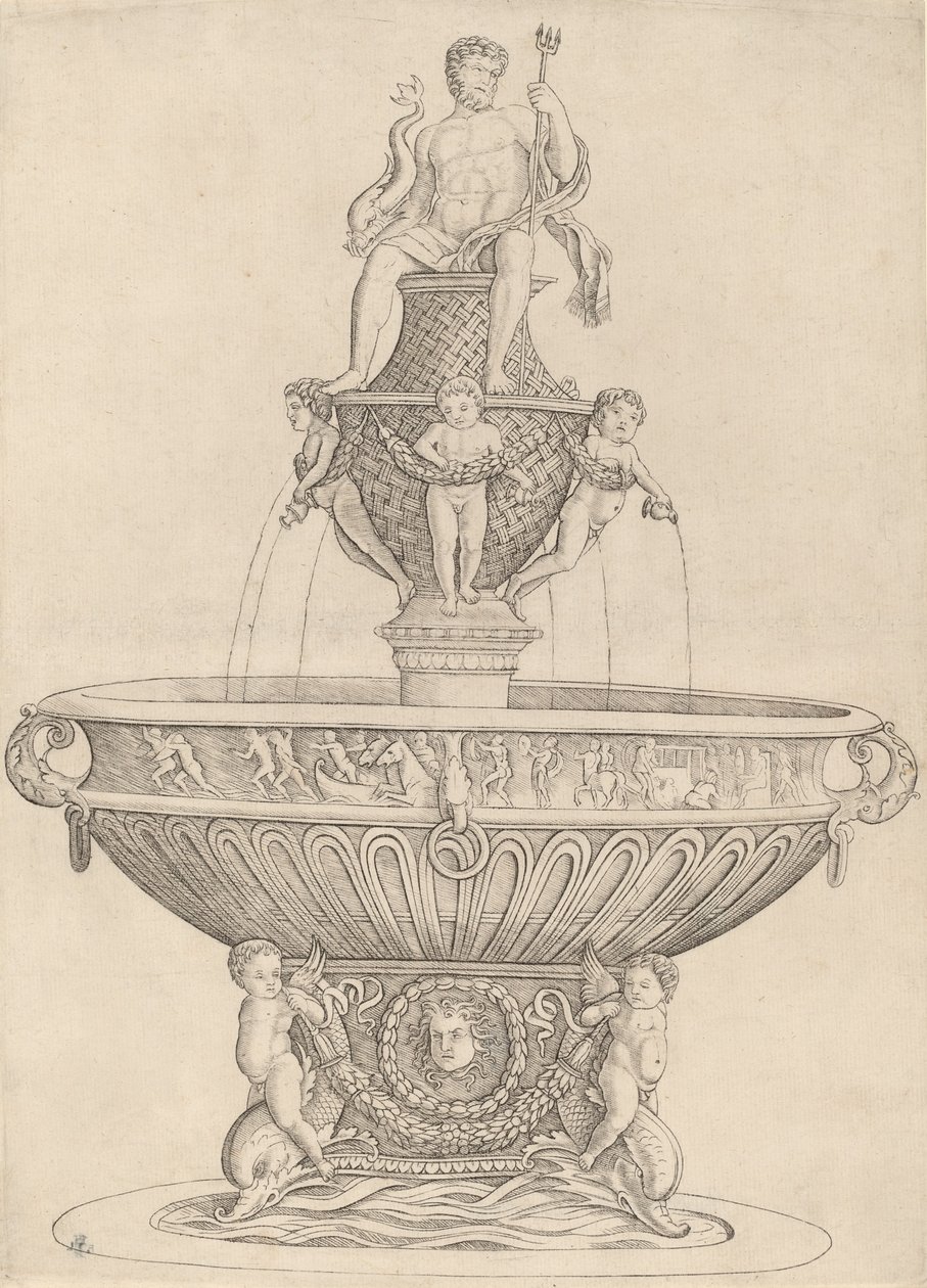 Szökőkút Neptun-szoborral, c. 14801485. alkotó: Zoan Andrea