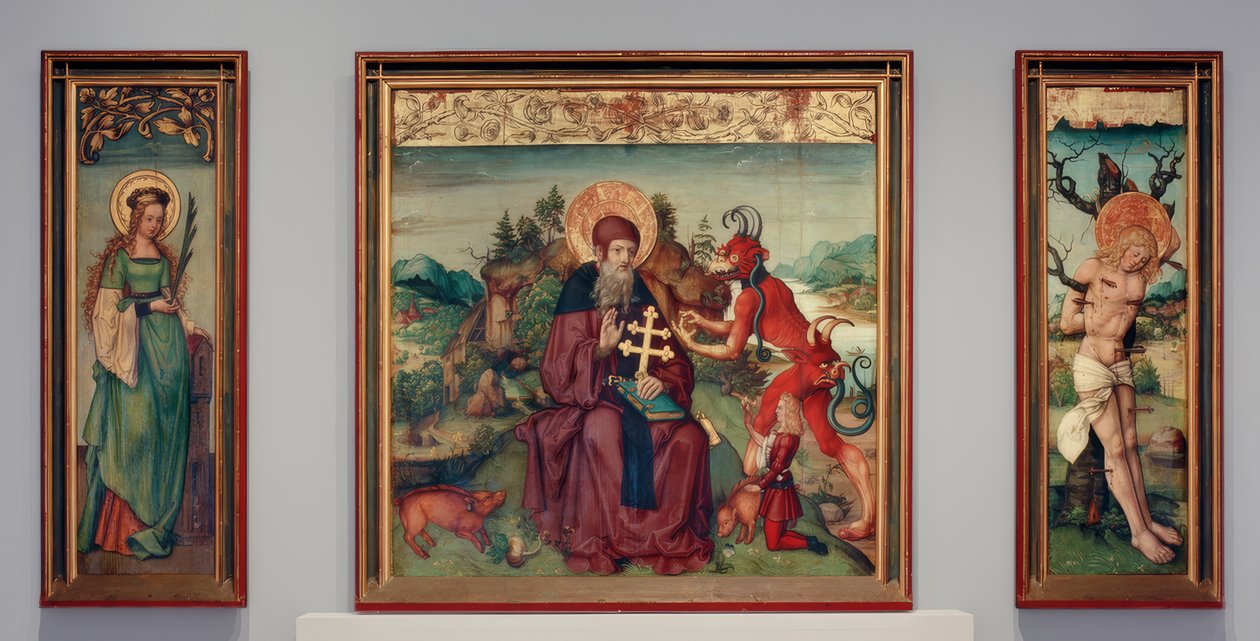 Antonius-Retabel alkotó: Zürcher Veilchenmeister