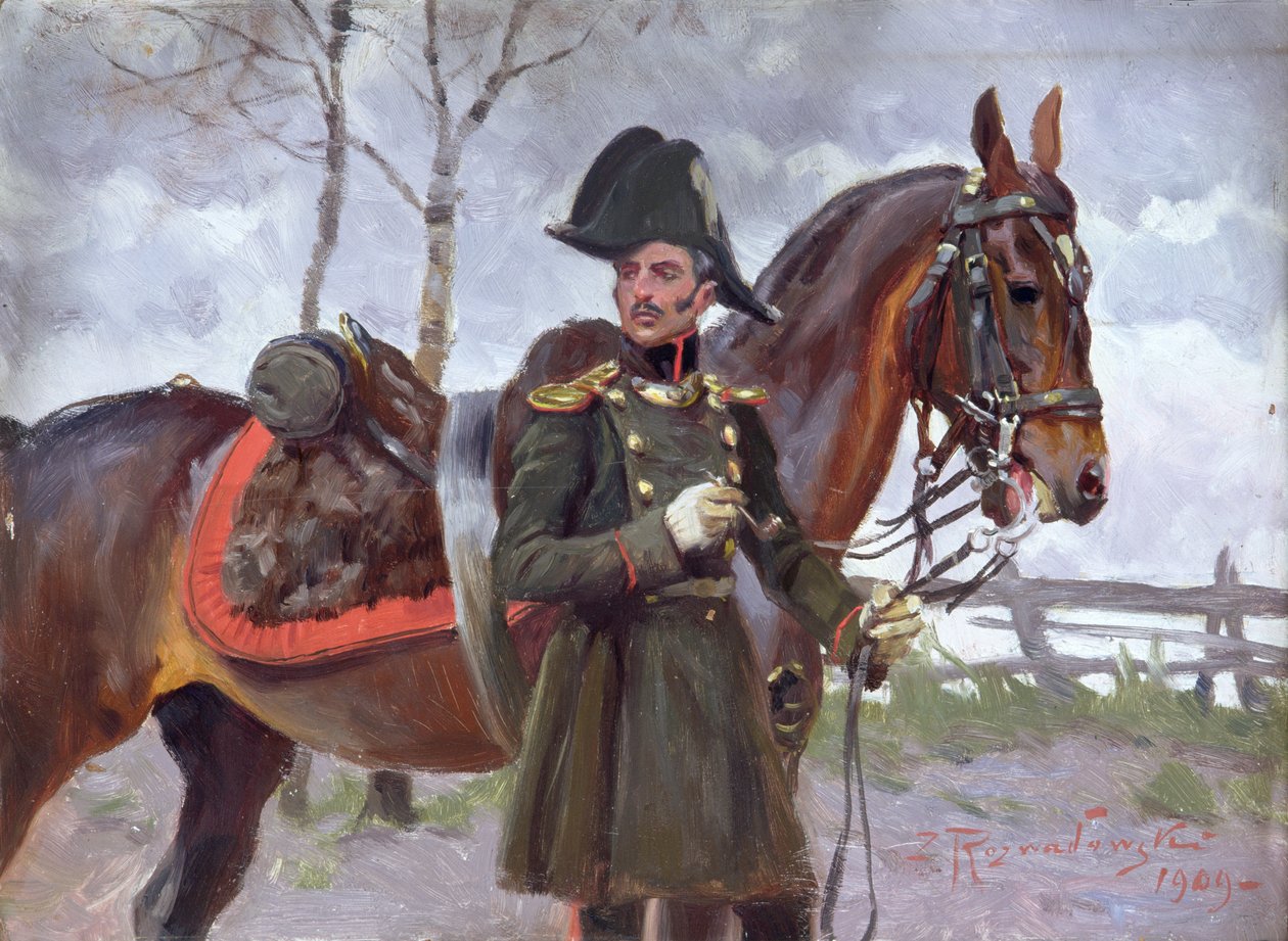 Napóleoni katona lóval alkotó: Zygmunt Rozwadowski