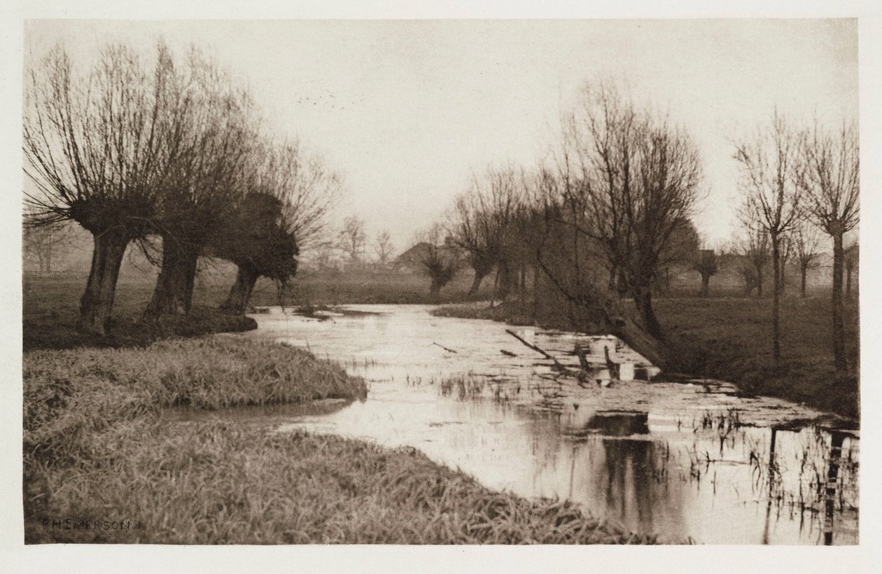 Backwater on the Lea alkotó: Frederick (attr. to) Barnard