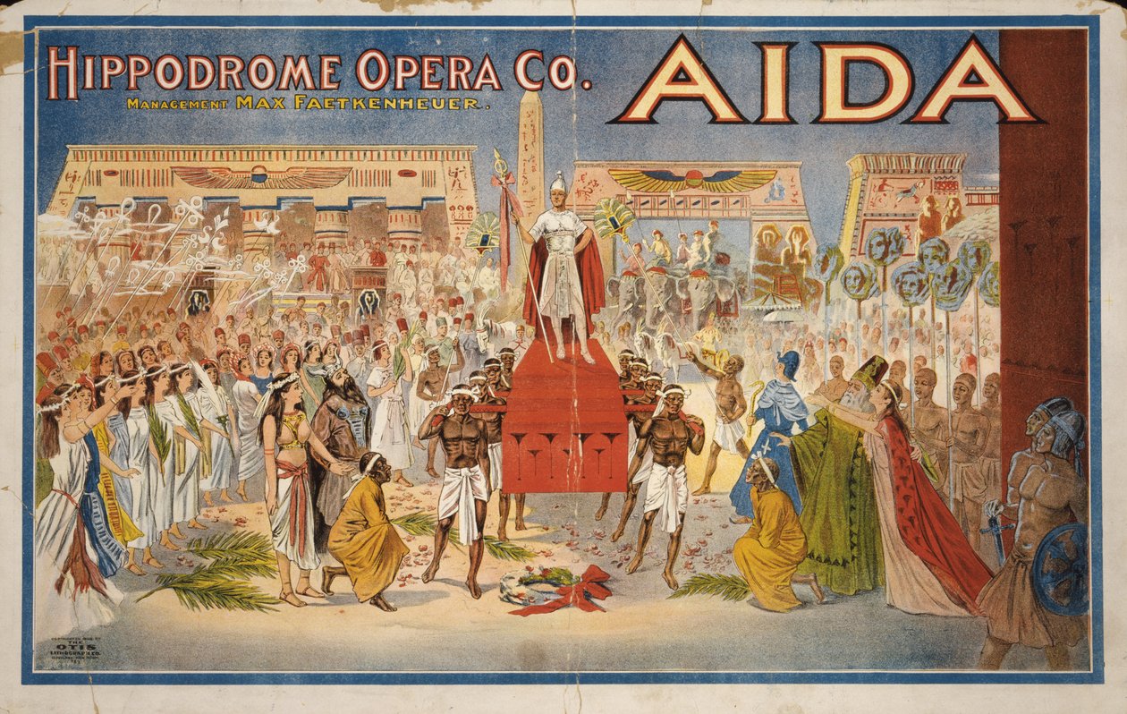 Aida, 1908 körül (színes litográfia) alkotó: . .