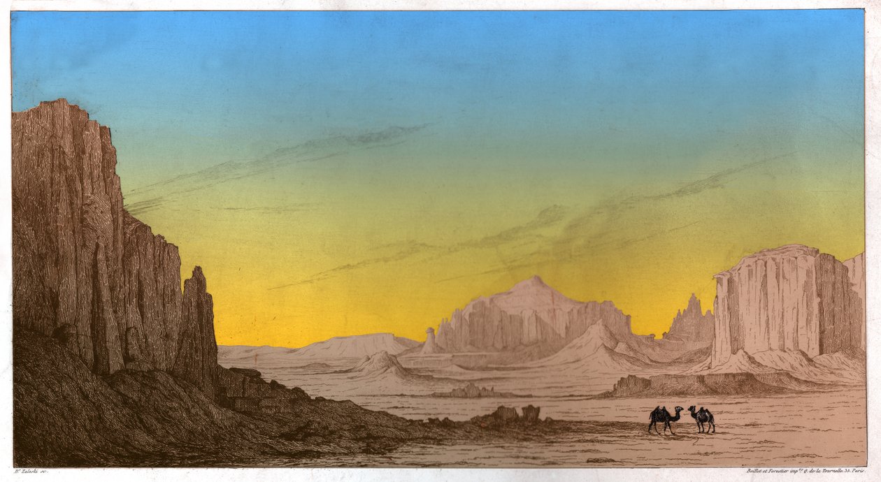 Aktau-hegység, 1850 körül (metszet) alkotó: . .
