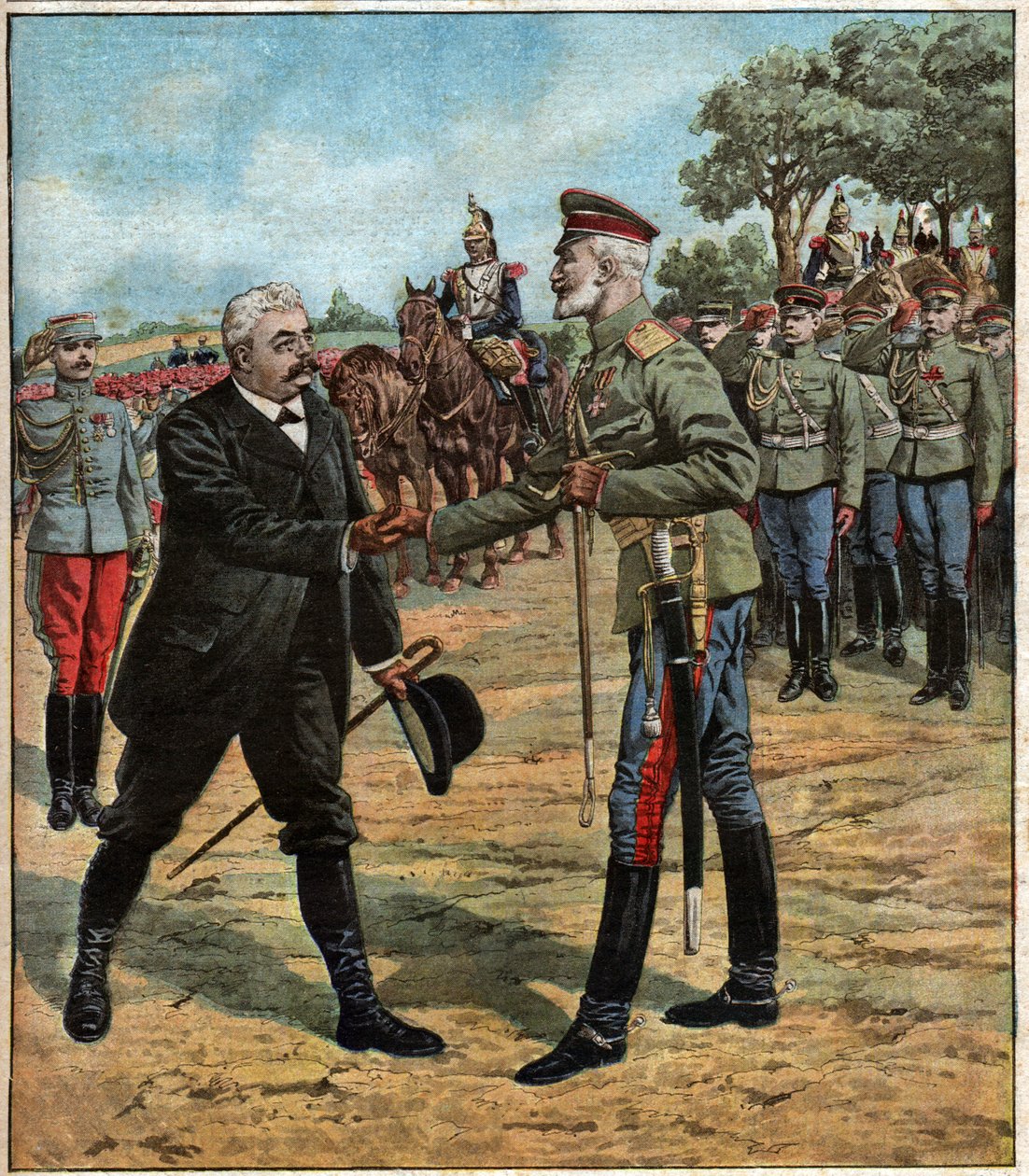 francia-orosz szövetség. Franco orosz szövetség. alkotó: Ferdinand Georg Waldmuller