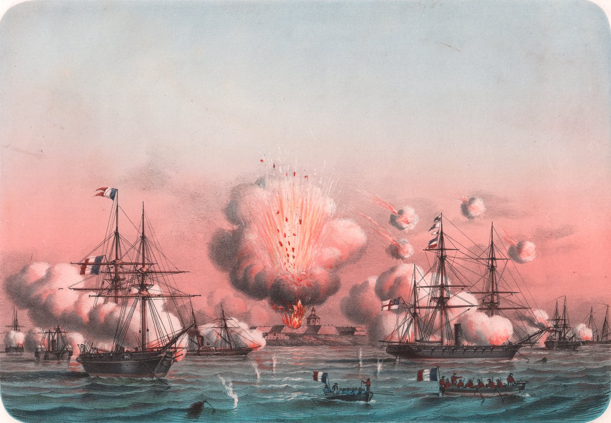 A szövetséges flotta bombázza az Arabatot, május 25 alkotó: William Walcutt