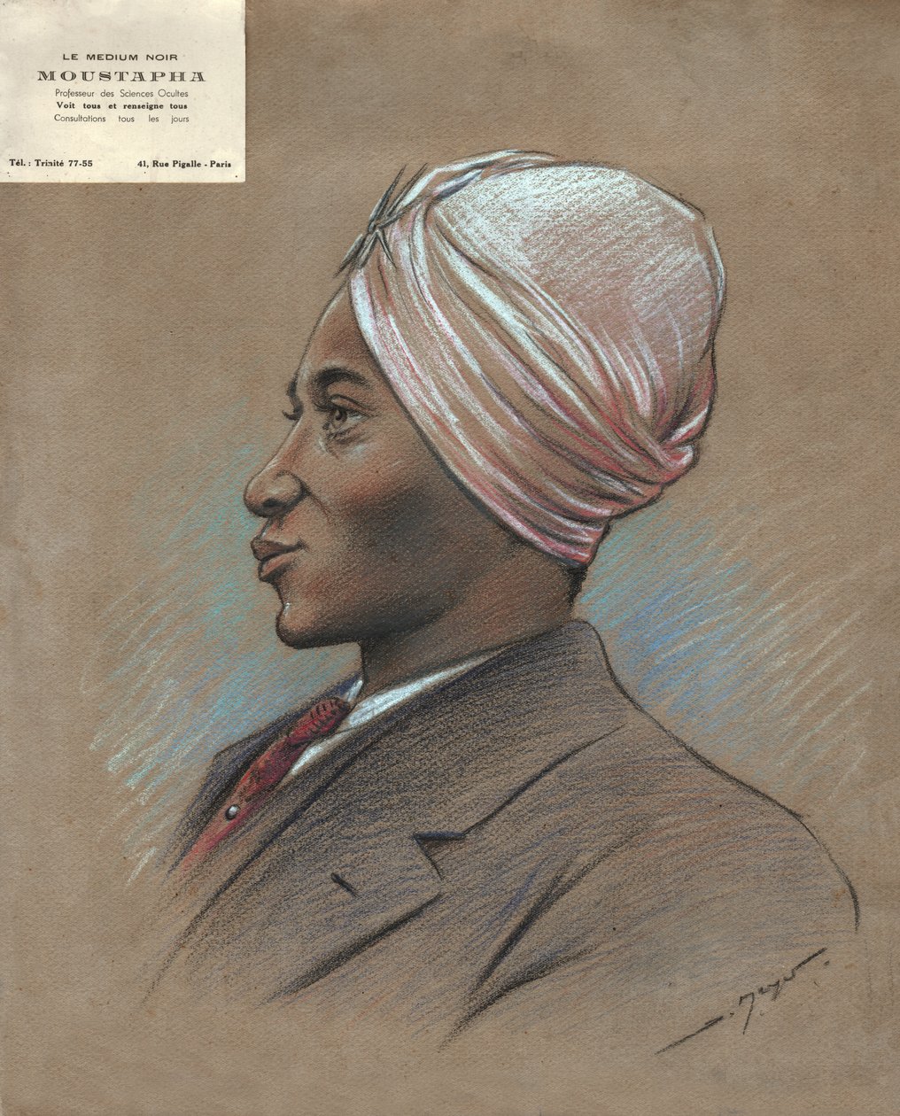 Egy afrikai marabout, 1930 körül alkotó: . .
