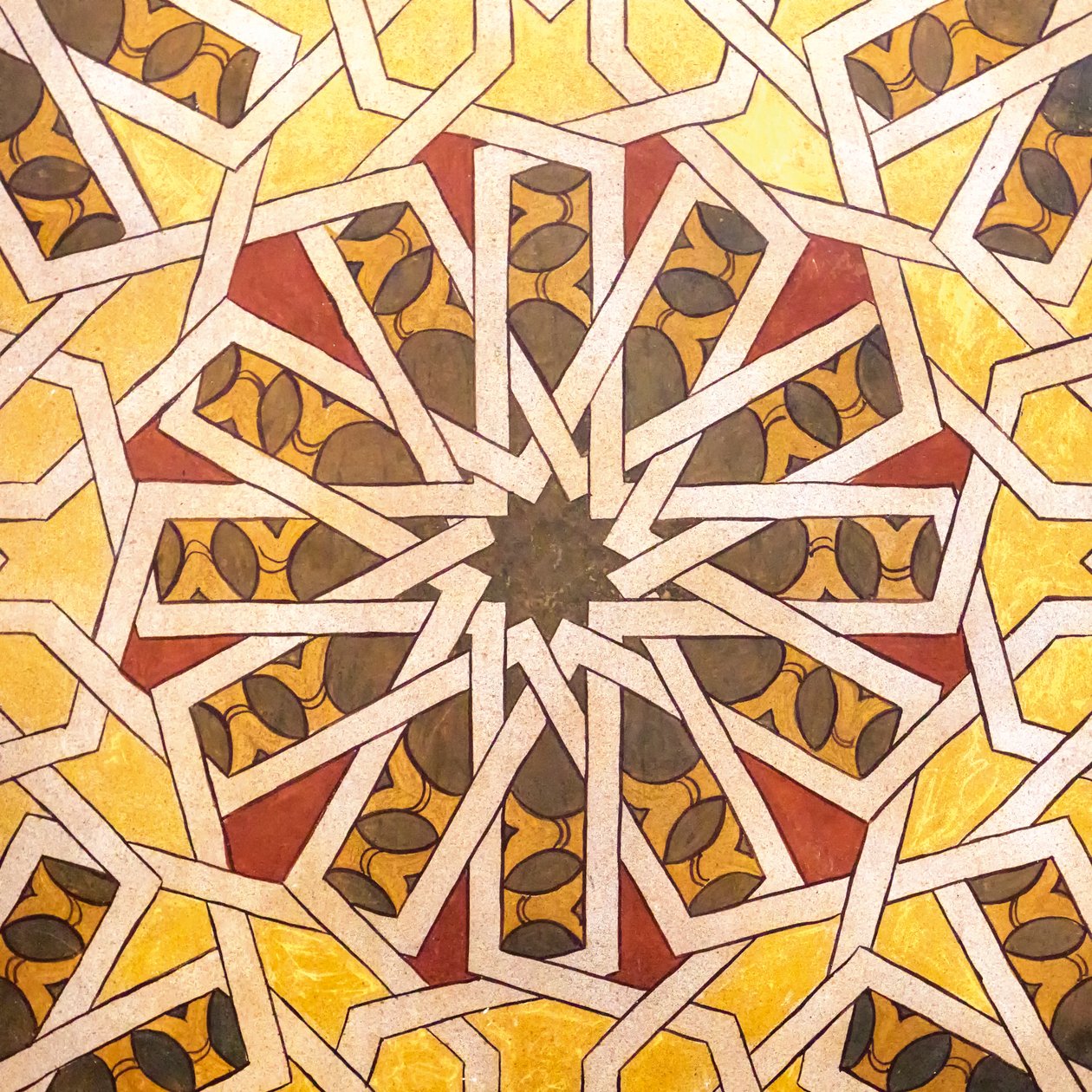 Arab stílusú geometrikus design. La Rabida kolostor, 2020 (fotó) alkotó: . .