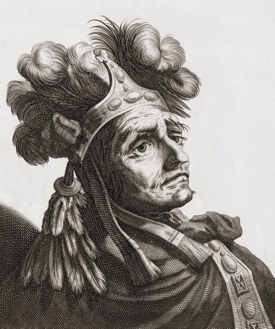 Atahualpa, az inkák utolsó császára. Portré. alkotó: . .